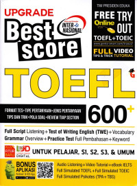 Image of Upgrade Best Score TOEFL 600+